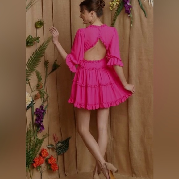 SOIEBLU  Hot pink dress from Polished Boutique! New with tags - Picture 2 of 7